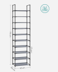 Modulinė batų spinta pilka 173 cm