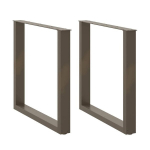 Valgomojo stalo kojelės, u formos, 2 vnt., 90x(72-73)cm