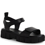 Tamaris moteri&scaron;kos juodos basutės, Wedge/plat sandal