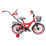 16'' Dviratis vaikams Combo MDR, raudona/juoda