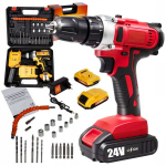 Akumuliatorinis suktuvas-gręžtuvas Berimax DrillForce x2 TwinPower 24V