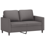 Dvivietė sofa，Poilsio sofa, pilkos spalvos, 120cm, dirbtinė oda CFE99725