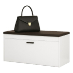 Baltos spalvos batų spintelė su sandėliavimo sėdyne, didelė, skirta prie&scaron;kambariui 100 cm