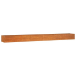 Auk&scaron;tas sodo Lovelis，Gėlių dėžė，Gėlių vazonas, rūdžių, 600x80x45cm, Corten plienas CFE73929