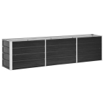 Lovelis，Gėlių dėžė，Gėlių vazonas, antracito, 240x40x45cm, galvanizuotas plienas, auk&scaron;tas CFE30861