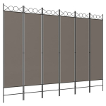 Kambario Pertvara，kambario daliklis, 6 dalių, antracito, 240x200cm, audinys CFE687439