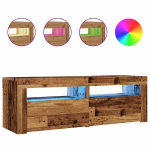 Televizoriaus spintelė，TV spintelė，TV staliukas su LED, medienos, 120x35x40cm, mediena CFE627047