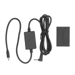 LP E12 Dummy Battery Skaitmeninis fotoaparatas DR E12 DC jungtis Dummy Baterija su C tipo maitinimo adapteriu, skirtu M50 M200 M50 Mark Ii M100 M10 M M2