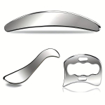 Plieno Gua Sha  Masažo Rinkinys