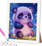 Daisen deimantinis paveikslas vaikams, panda, 12 x 22 cm