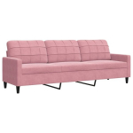 Trivietė sofa，Poilsio sofa, rožinės spalvos, 210cm, audinys CFE93144