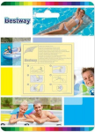 Pripučiamų gaminių remonto lopai Bestway, 6.5x6.5 cm, 10 vnt.