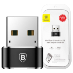 Adapteris USB-C į USB, juodas