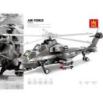 Konstruktorius Wange Air force Gunship sraigtasparnis, 264 dalys