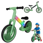 &bdquo;Trike Fix Glow&ldquo; kroso dviratis su LED žibintuvėliu, žalias