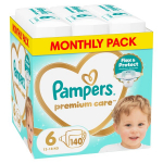 Pampers Premium Care Tape Sauskelnės, 6 Dydis, 140 vnt.