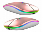Belaidė pelė, ergonominė pelė su įkraunama baterija ergonomi&scaron;ka, rose gold