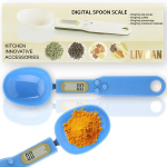 Virtuvinės svarstyklės LIVMAN QJ-608 - skaitmeninės virtuvės svarstyklės matavimo &scaron;auk&scaron;to formos, kurių talpa iki 500g, skirtos įvairiems ingredientams sverti