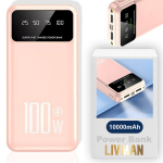 Atsarginis maitinimo &scaron;altinis ("Power Bank") LIVMAN K70 - greito įkrovimo i&scaron;orinė baterija su dviem i&scaron;ėjimais, 10000mAh, 100W