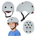 &bdquo;Trike Fix&ldquo; vaiki&scaron;kas dviračio &scaron;almas, reguliuojamas LED, M 55&ndash;58 cm, tamsiai pilkas