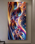 5D Deimantinė mozaika, 50 x 100 cm, be rėmelio.