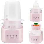 Buteliukų &scaron;ildytuvas-sterilizatorius su i&scaron;imamu indu, 400 W &ndash; Lionelo ThermUP 4.0 Pink Mist