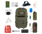 I&scaron;gyvenimo kuprinė 36L su įranga &ndash; ​​Brytzky Tactical Polygon Olive | 72 valandų krep&scaron;ys | Evakuacijos krep&scaron;ys | Bug Out krep&scaron;ys