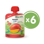 &bdquo;Mango" ekologi&scaron;ka tyrelė FLEUR ALPINE, nuo 6 mėn., 90 g x 6 vnt
