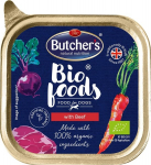 Konservai &scaron;unims BUTCHER'S BIO foods, su jautiena ir ver&scaron;iena, 150 g