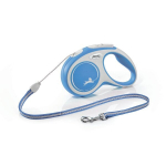 Flexi automatinis pavadėlis New Comfort S, mėlynas, 5 m