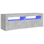 TV spintelė su LED ap&scaron;vietimu, 120x35x40 cm, pilka