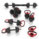 Keičiamo svorio svarmenų rinkinys HMS SGX120 Pro Set 6in1, 20 kg