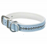 Apykaklė : Trixie Active Comfort apykaklė su rinos akmenukais, S: 23-28 cm|15 mm, &scaron;viesiai mėlyna