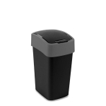 &Scaron;iuk&scaron;lių dėžė Flip Bin, 25L, juoda/sidabrinė