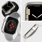 Coque - SPIGEN - ACS04187 - Suderinama su Apple Watch 9 8 7 41mm - Skaidrus - Polikarbonatas
