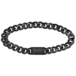 Eleganti&scaron;ka juoda vyri&scaron;ka apyrankė Chain Link 1580145 - Ilgis: 19 cm