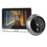 Ezviz DP2 HD CS-DP2C 2MP Belaidis Durų Skambutis I&scaron;mani Vaizdo Kameros Sistema su LCD Ekranu Sidabrinė