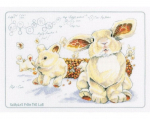 Siuvinėjimo kryželiu rinkinys su atspausdintu fonu, RTO, 32.5x22.5 cm