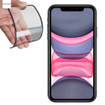 &bdquo;Evelatus Apple iPhone XR / 11&ldquo; guminis apsauginis 3D stiklo pilnas dangtelis nuo įtrūkimų, antistatinis, su Japonija ir