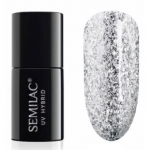 Ilgalaikis hibridinis nagų lakas Semilac, 292 Silver Shimmer, 7 ml
