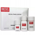 Diesel Plus Plus Masculine rinkinys vyrams, EDT, 75 ml + EDT, 30 ml + pie&scaron;tukinis dezodorantas, 75 ml