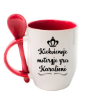Puodelis su &scaron;auk&scaron;teliu &bdquo;Kiekvienoje moteryje yra Karalienė&ldquo;