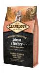 Carnilove Salmon&Turkey didelių veislių &scaron;unims su la&scaron;i&scaron;a ir kalakutiena, 4 kg