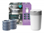 Baltas sauskelnių konteineris Tommee Tippee SANGENIC TWIST + 6 kasetės