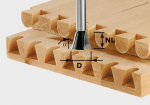 Kregždės uodegos tipo freza Festool HS S8 D13,8/13,5/15&deg; 490991