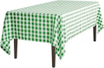 Atspari dėmėms nesiglamžanti languota staltiesė RainBow&reg; Teflon&reg; DuPont pavir&scaron;iumi 145x240 cm, žalia