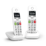 Fiksuotojo ry&scaron;io telefonas Gigaset E290 Duo Balta