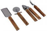 virtuvės reikmenų rinkinys husla wood 4 vienetai