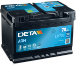 Akumuliatorius AGM Deta Senator 3 70Ah 760A DA770