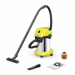 Dulkių siurblys KARCHER WD 3 S V-19/4/20 dulkių ir vandens siurblys - 19 L nerūdijančio plieno indas - 1000W (Pučiamosios funkcija)